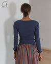 BASERANGE 25 Early Spring DISC Long Sleeve T-Shirt BAS-TODIL-RC-SP25-AMPERA BLUE